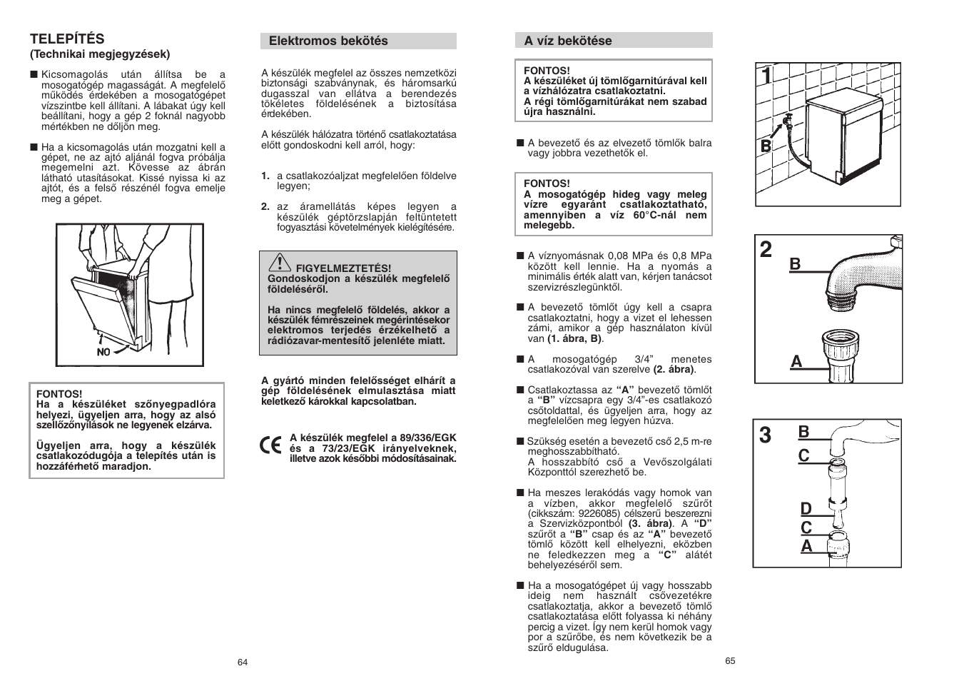 Candy CD 112 - 41 S User Manual | Page 33 / 73