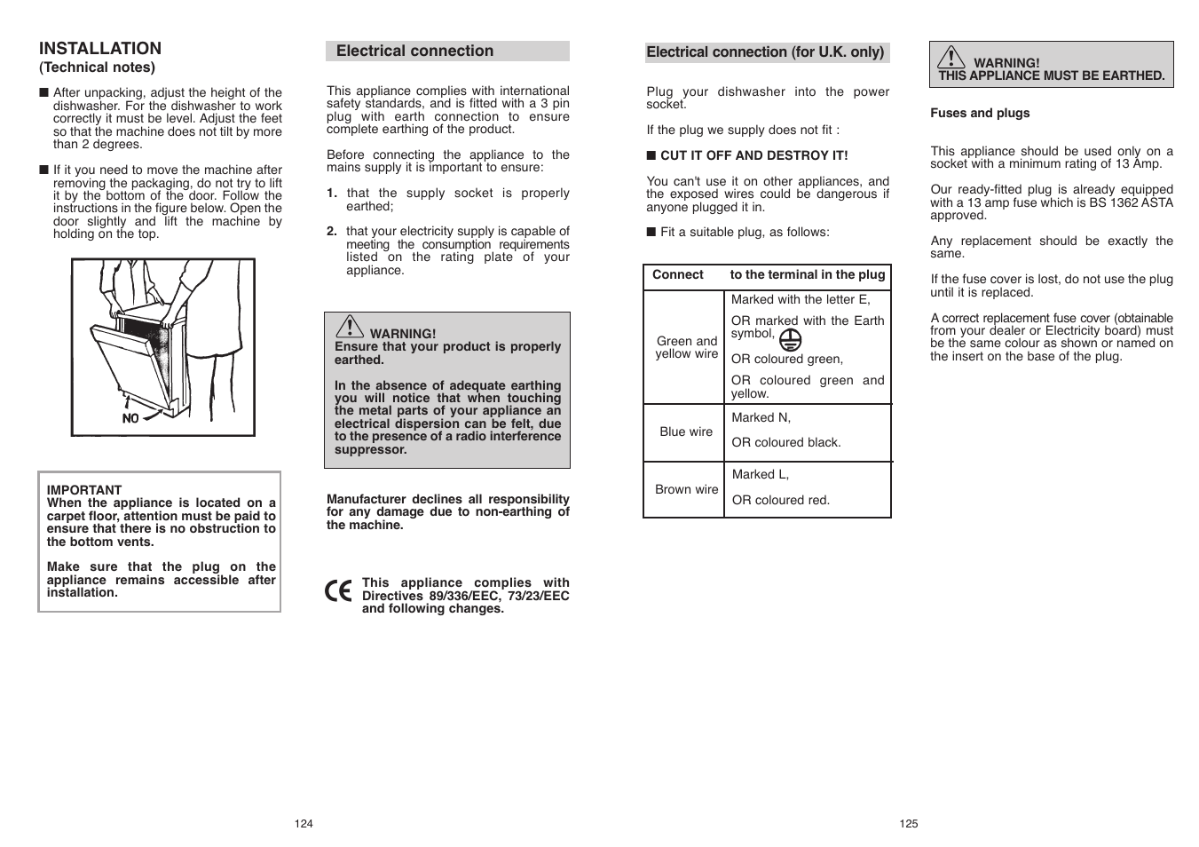 Candy CD 112 - 41 S User Manual | Page 63 / 73