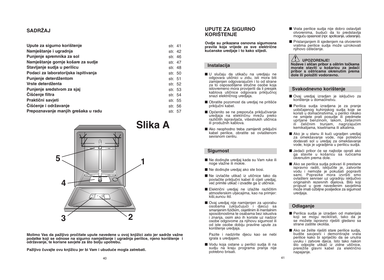 Slika a | Candy CDF8 825 - S User Manual | Page 21 / 69
