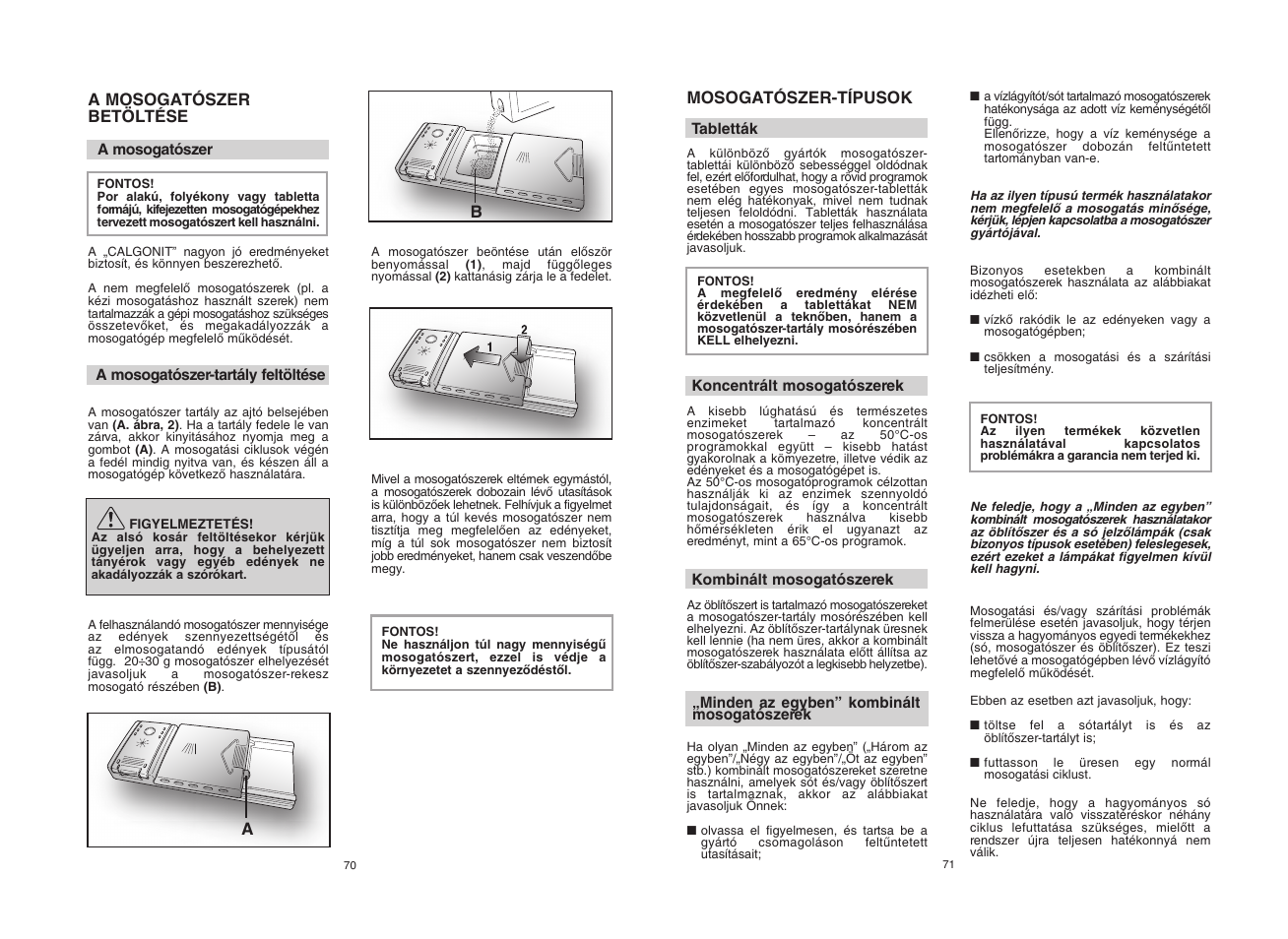Candy CDF8 825 - S User Manual | Page 36 / 69
