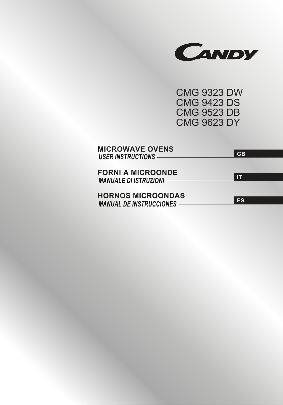 Candy CMG 9623 DY User Manual | 103 pages