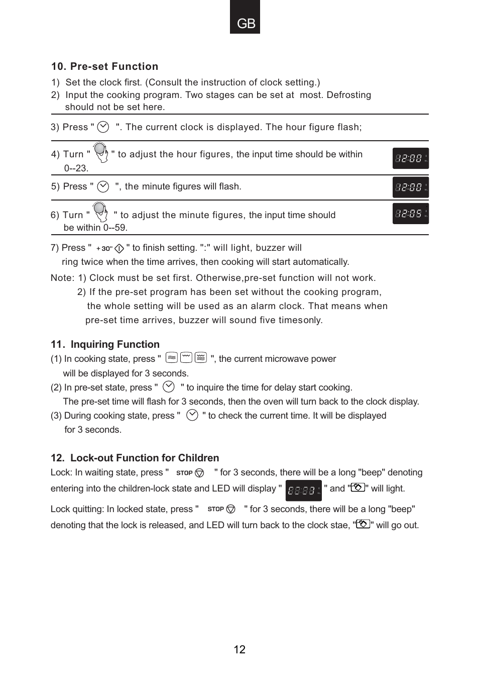 Candy CMG 9623 DY User Manual | Page 13 / 103