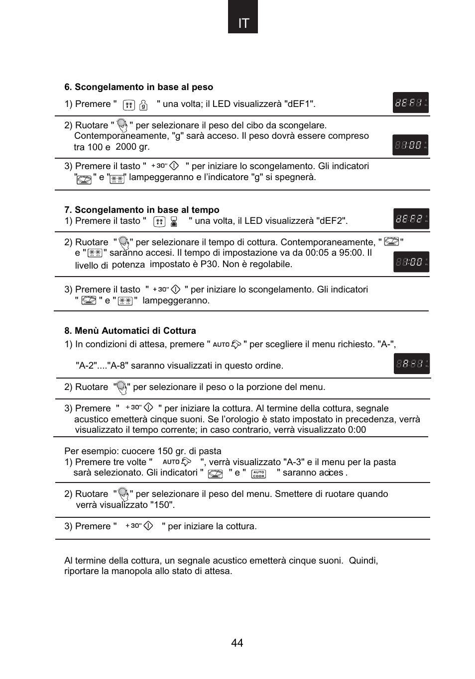 Candy CMG 9623 DY User Manual | Page 45 / 103