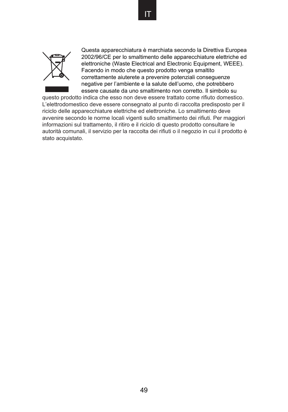 Candy CMG 9623 DY User Manual | Page 50 / 103