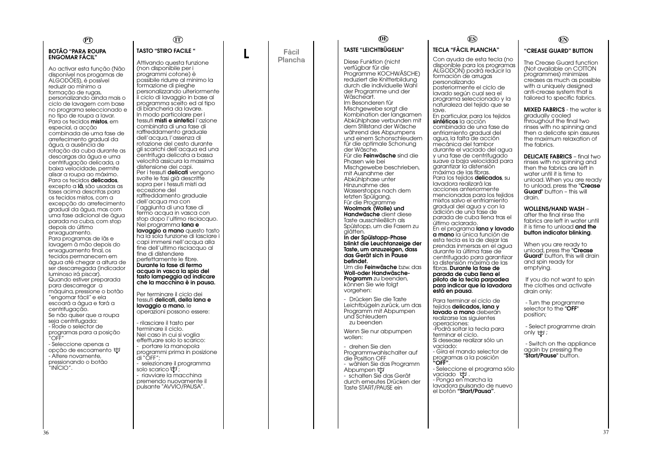 Candy EVO 1483DW-37 User Manual | Page 19 / 41