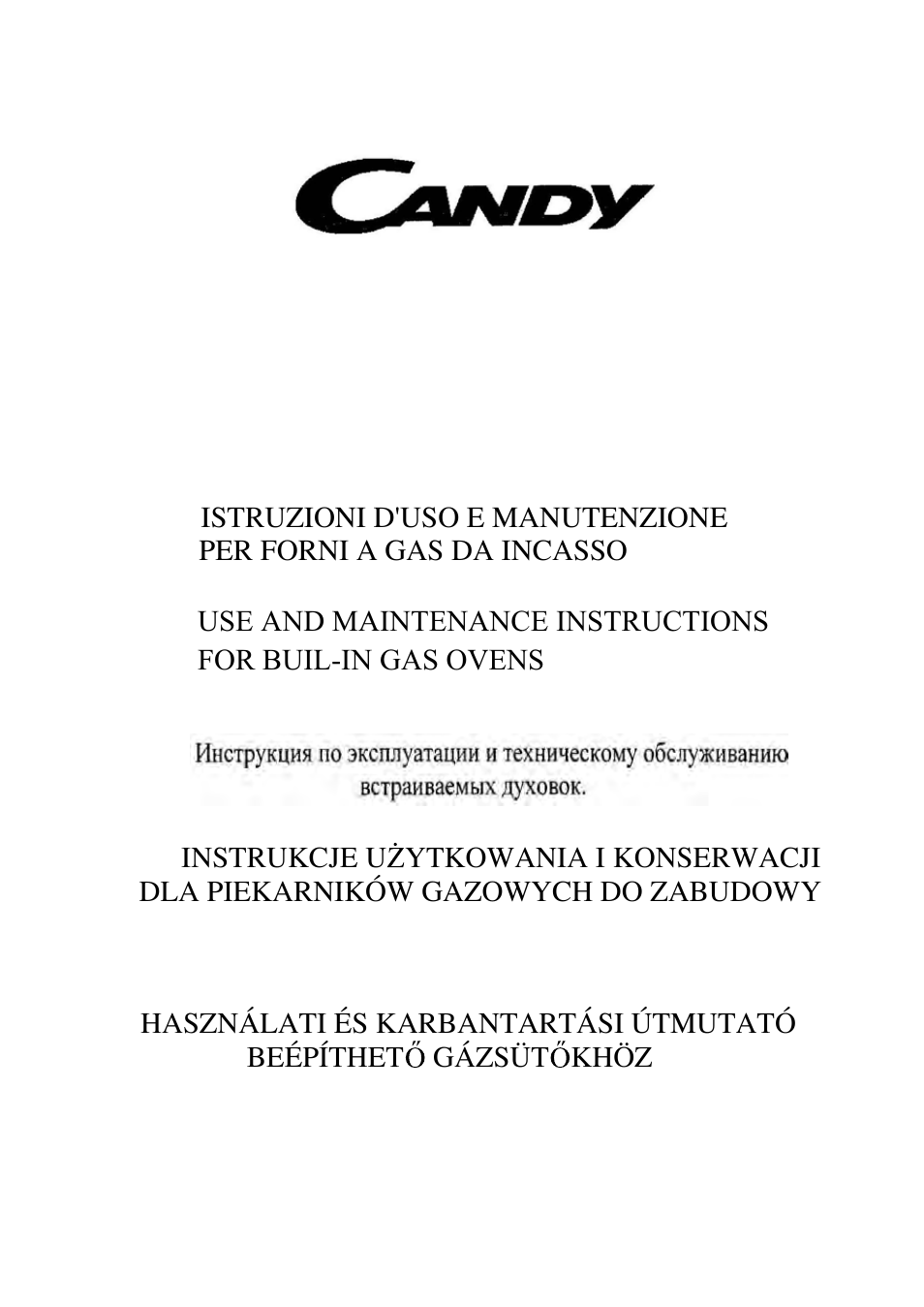 Candy FO FLG 203 X User Manual | 150 pages