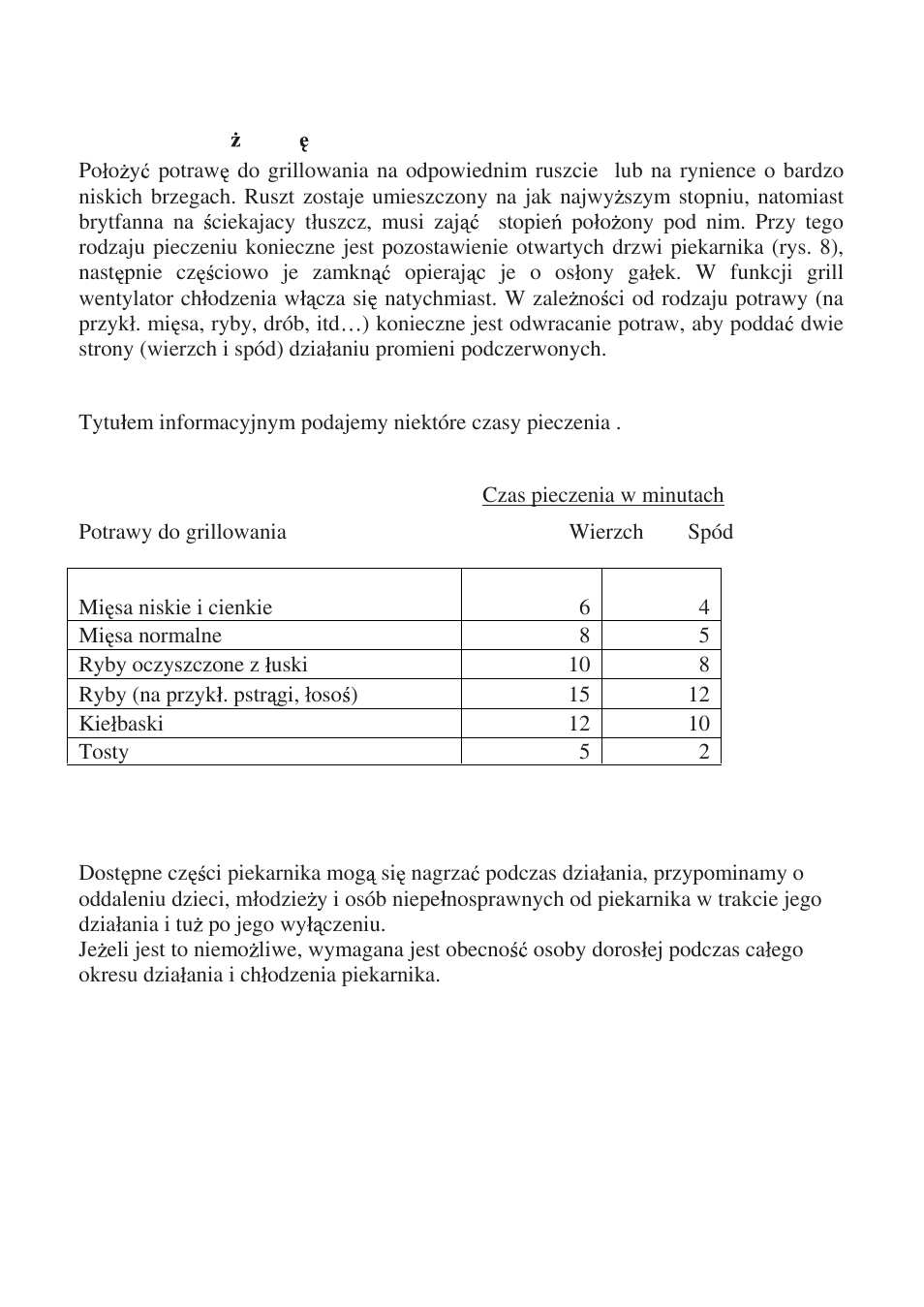 Candy FO FLG 203 X User Manual | Page 109 / 150