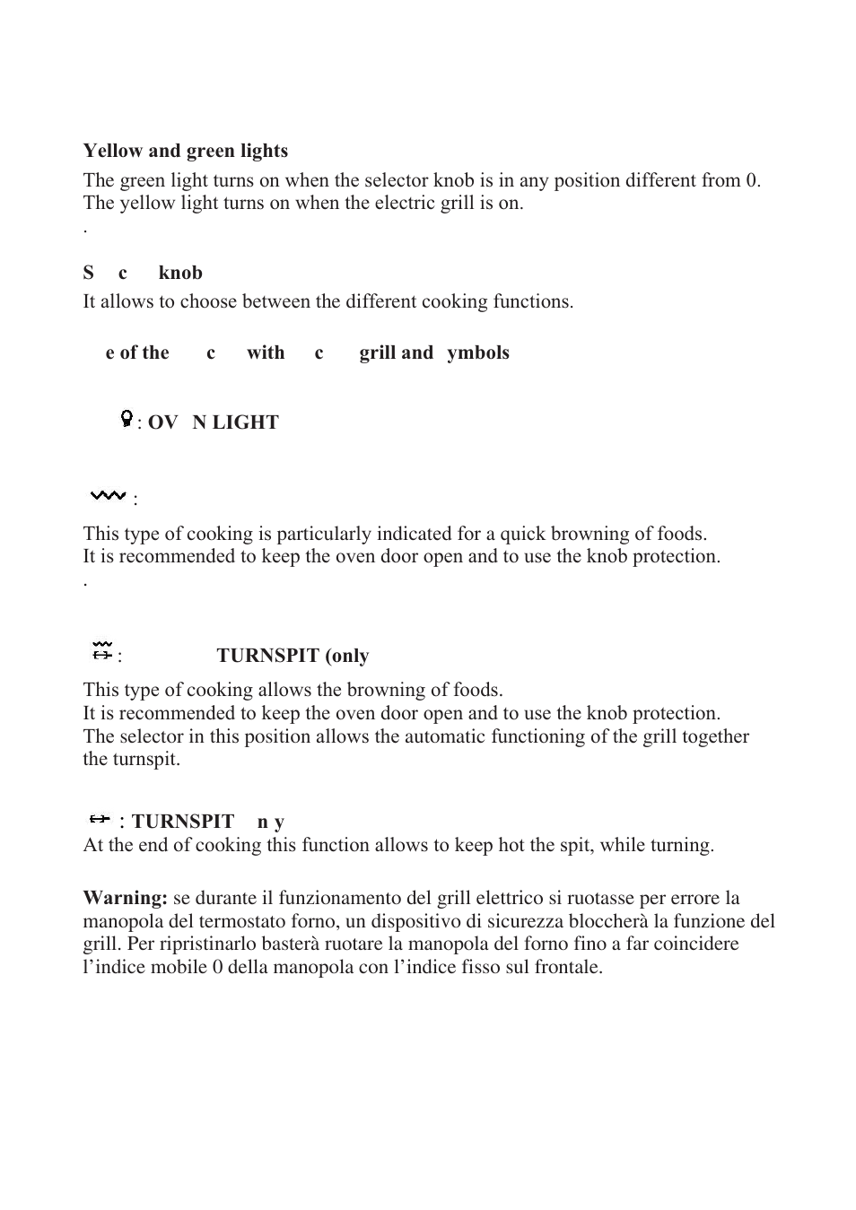 Candy FO FLG 203 X User Manual | Page 50 / 150