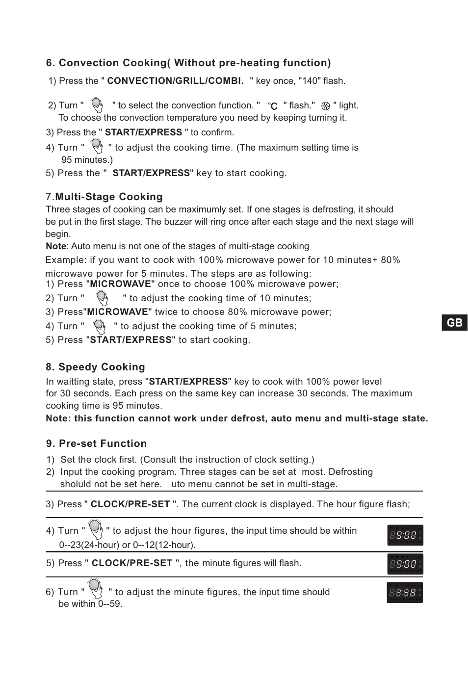 Candy CMC 2898 DS User Manual | Page 11 / 90