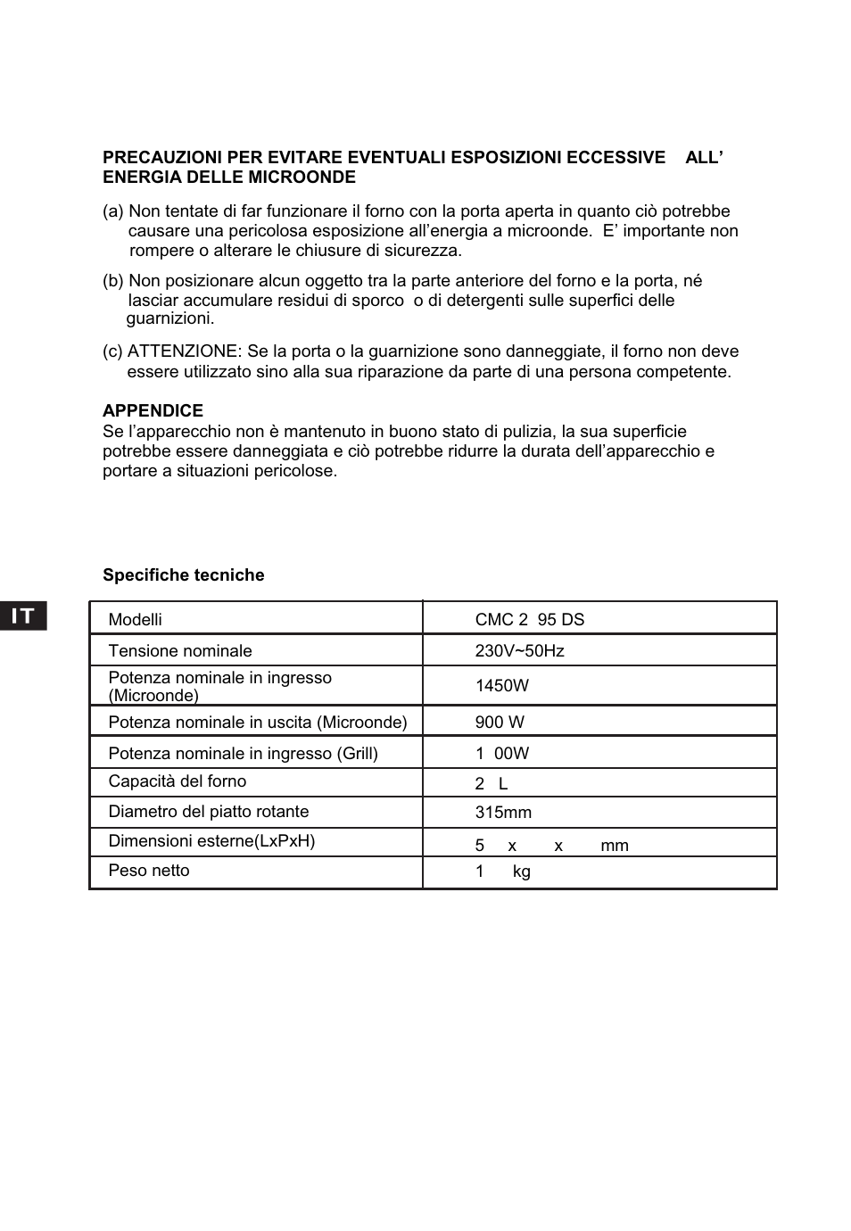 Candy CMC 2898 DS User Manual | Page 30 / 90