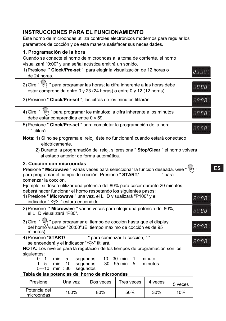 Instrucciones para el funcionamiento | Candy CMC 2898 DS User Manual | Page 69 / 90