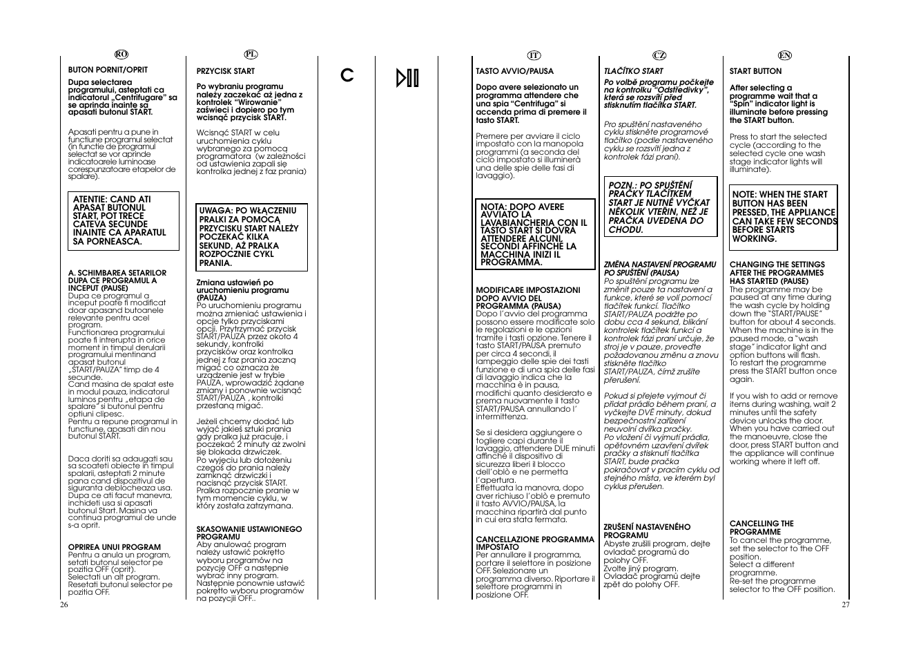 Candy GO4 F105__1-16S User Manual | Page 14 / 41