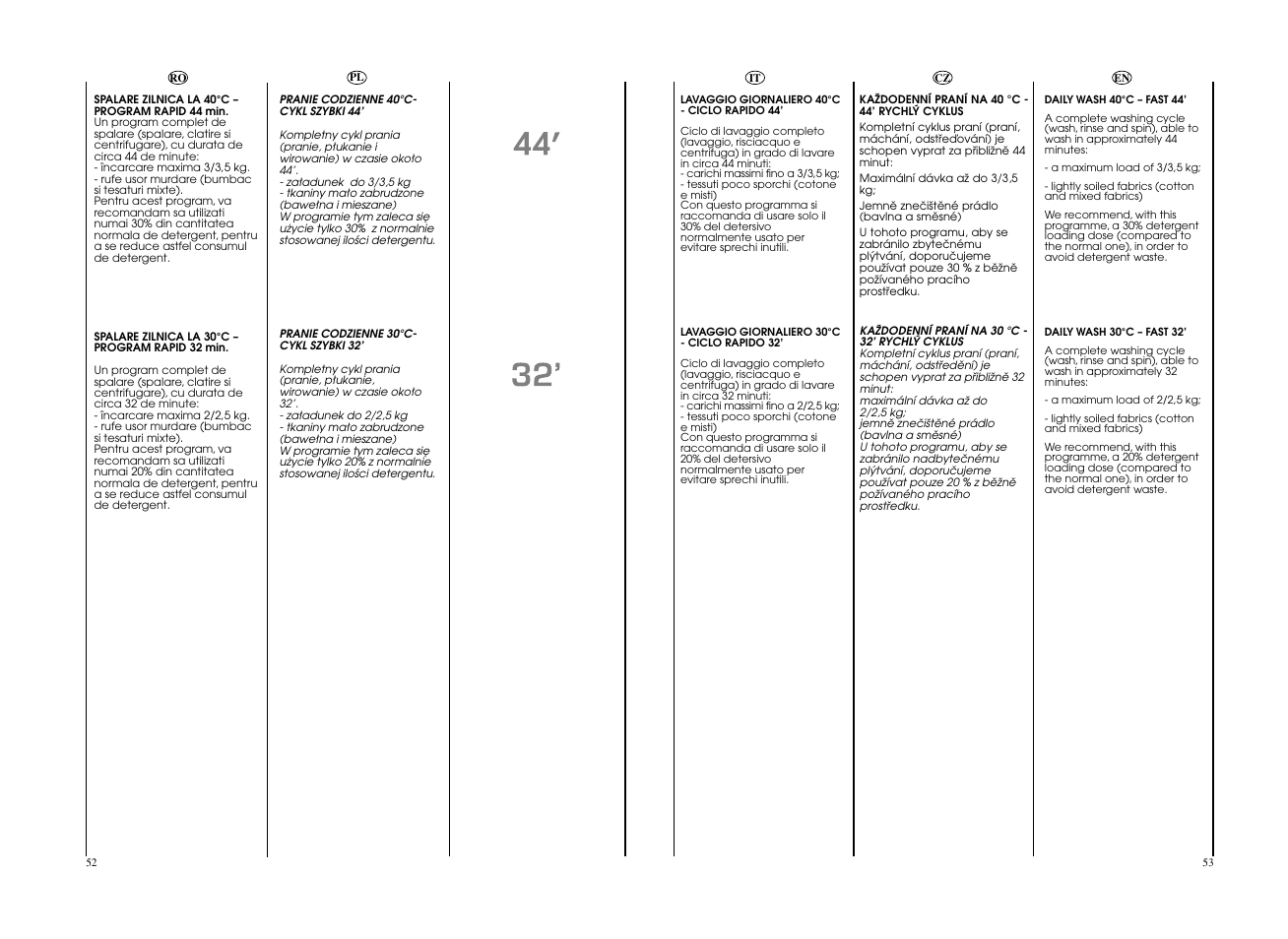 Candy GO4 F105__1-16S User Manual | Page 27 / 41