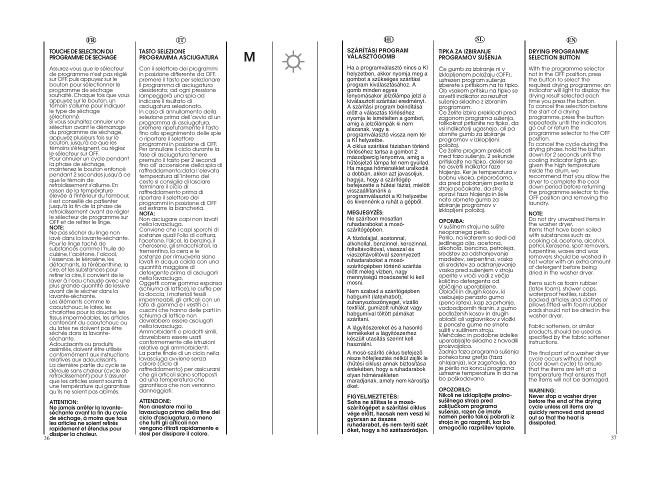 Candy GO W164-10S User Manual | Page 19 / 49