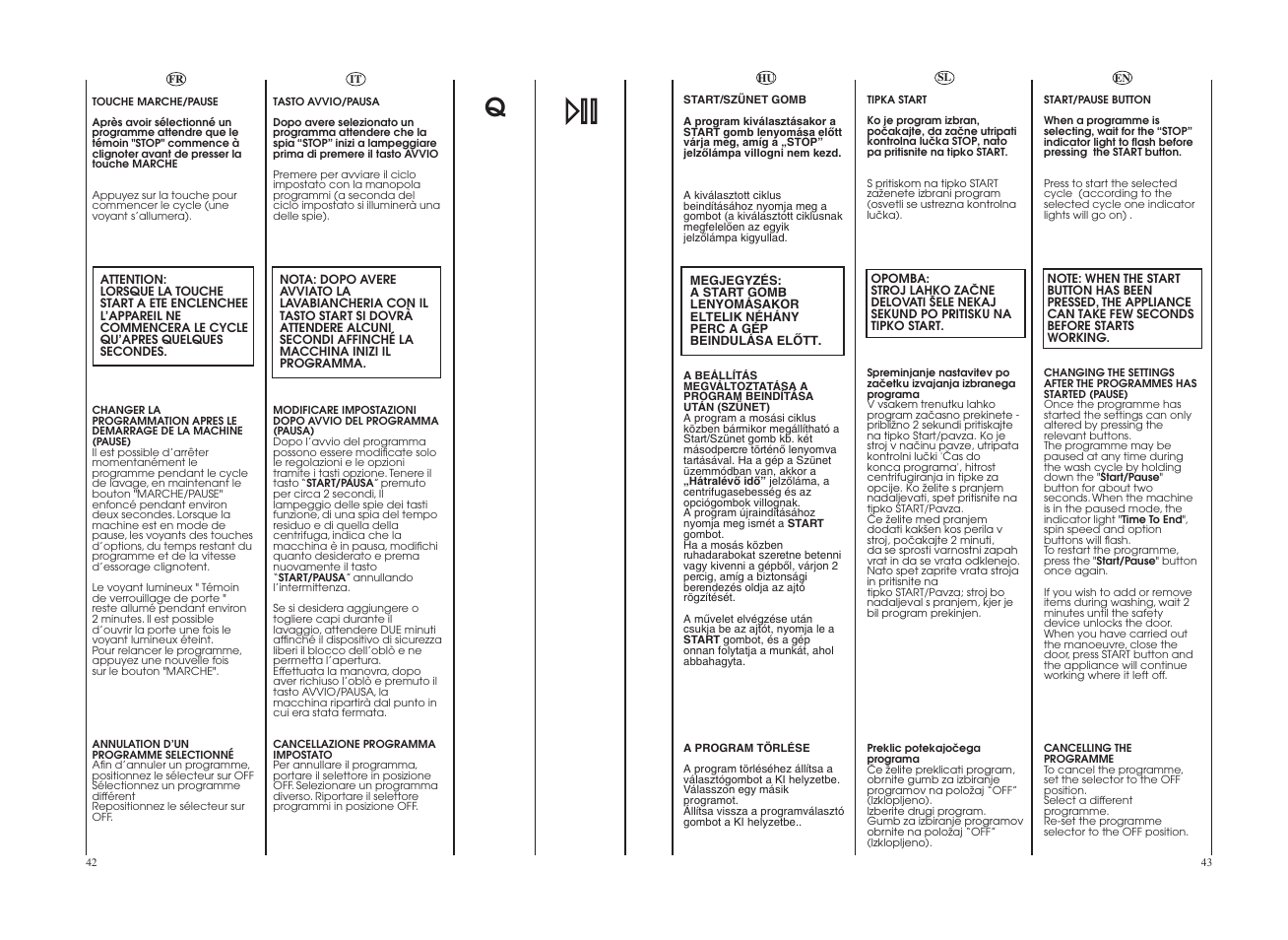 Candy GO W164-10S User Manual | Page 22 / 49
