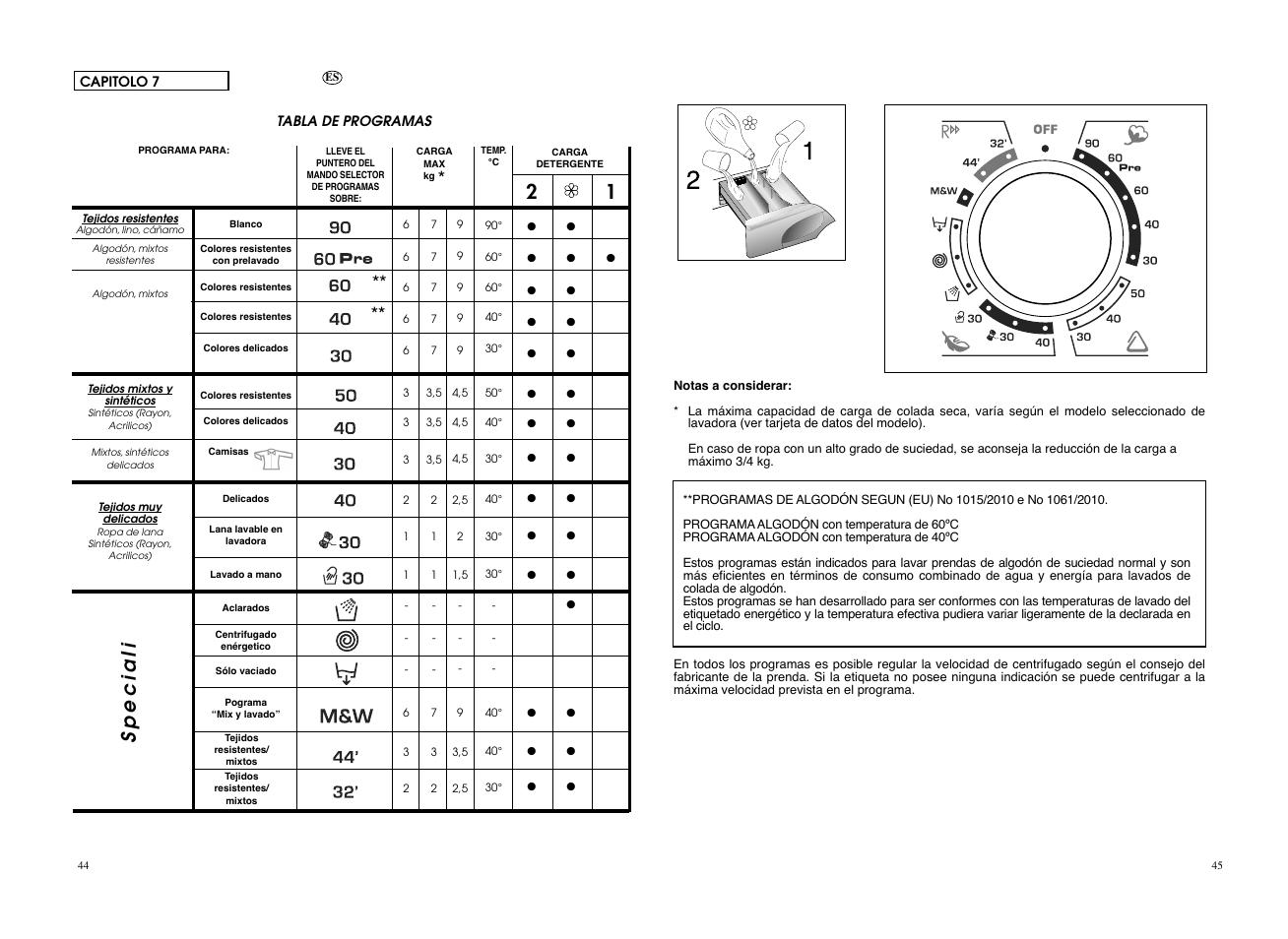 Speciali | Candy GO4 127DF__L1-S User Manual | Page 23 / 41