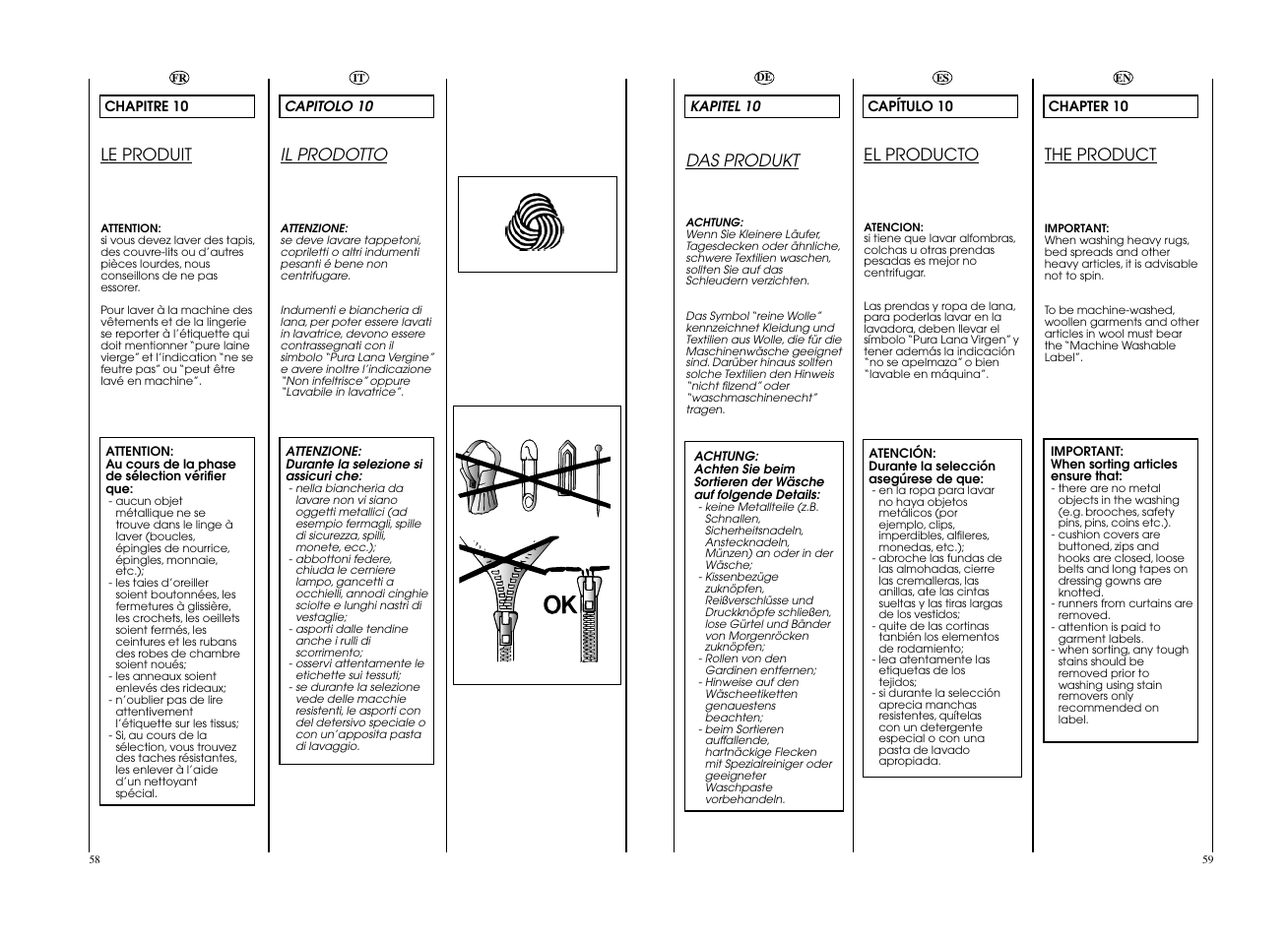 Le produit, Il prodotto, The product | Das produkt, El producto | Candy GO4 127DF__L1-S User Manual | Page 30 / 41