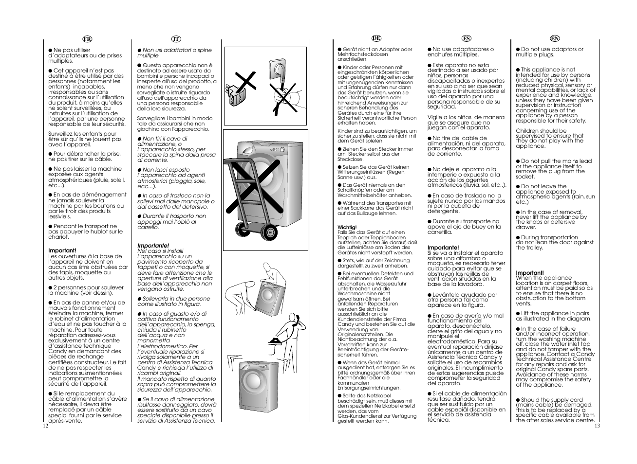 Candy GO4 127DF__L1-S User Manual | Page 7 / 41