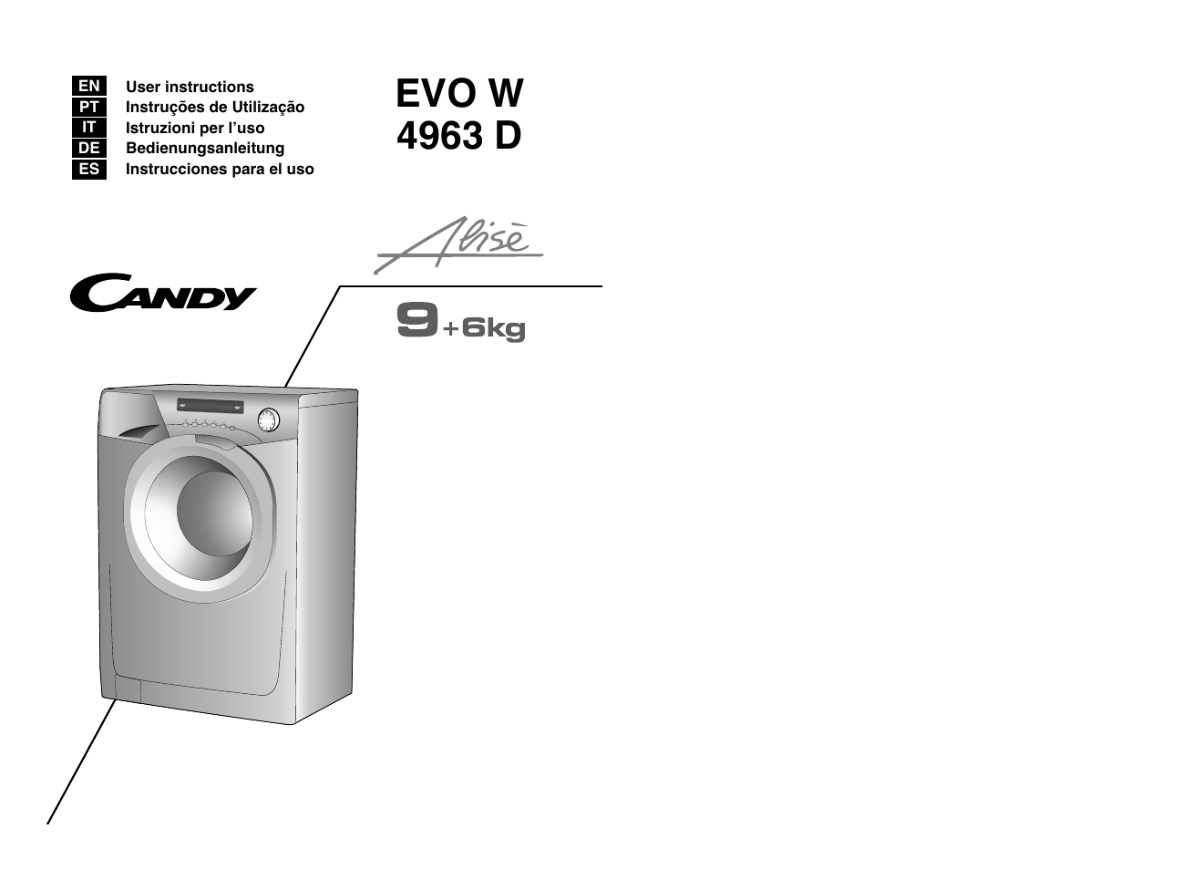Candy EVOW 4963D-37 User Manual | 53 pages
