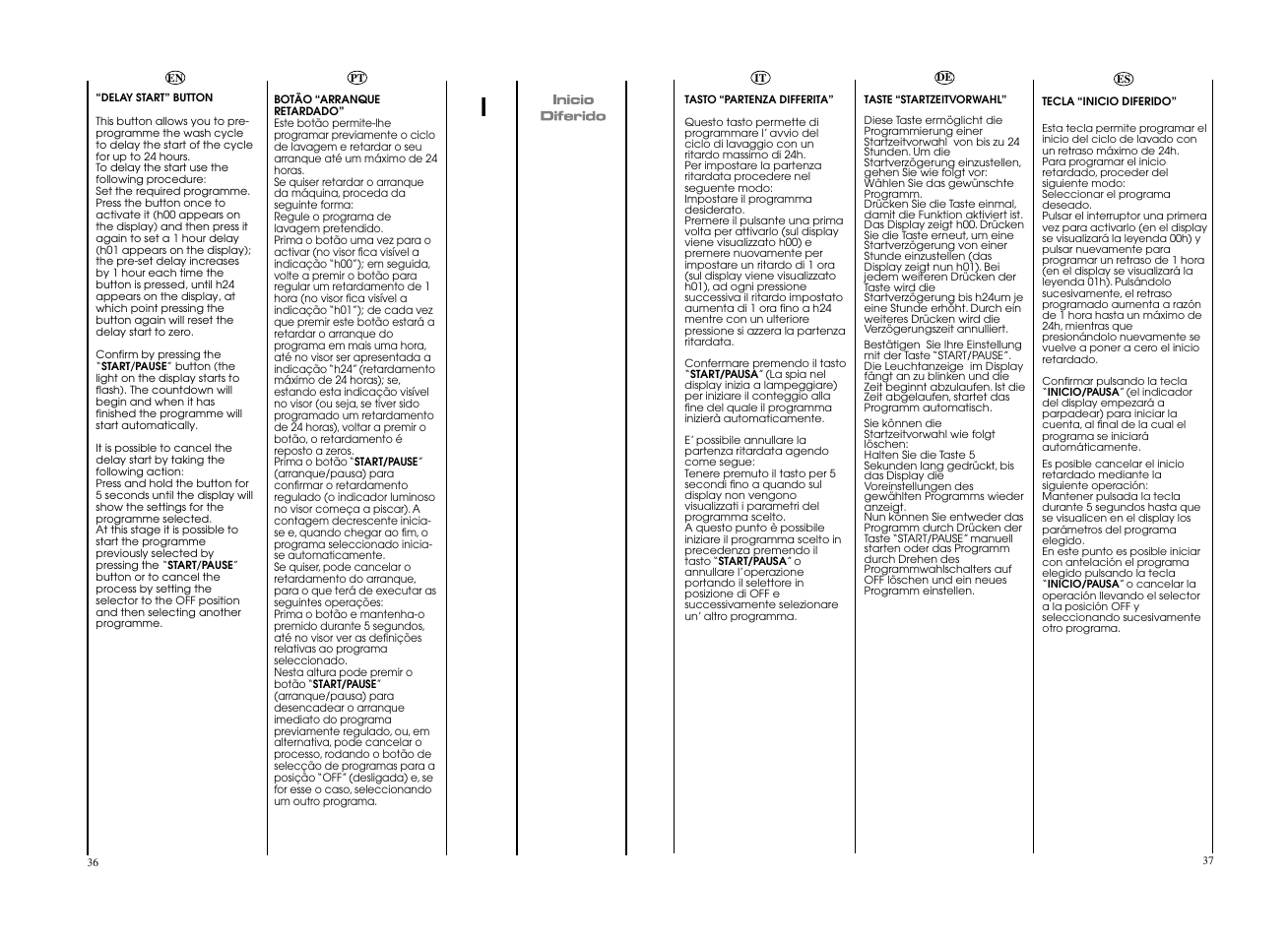 Candy EVOW 4963D-37 User Manual | Page 19 / 53