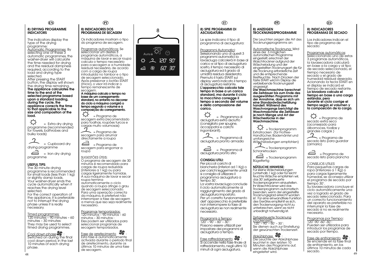 Candy EVOW 4963D-37 User Manual | Page 25 / 53