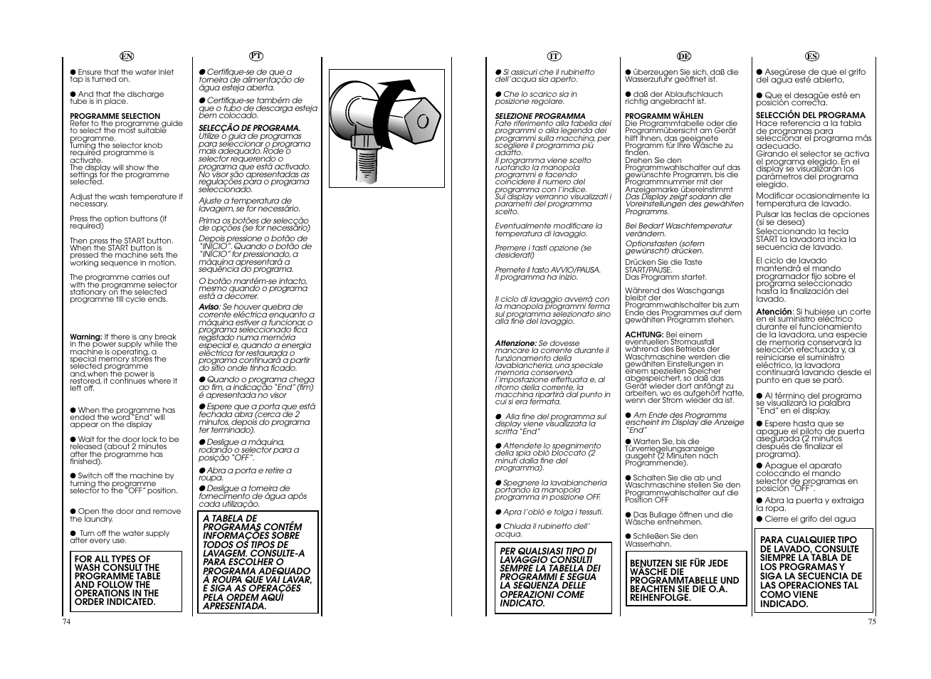 Candy EVOW 4963D-37 User Manual | Page 38 / 53
