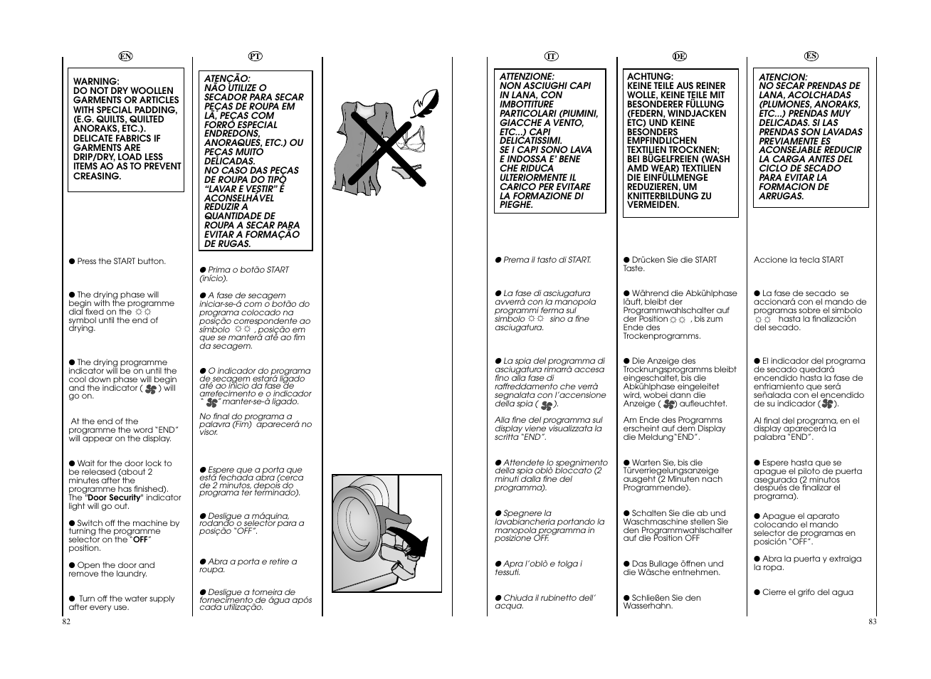 Candy EVOW 4963D-37 User Manual | Page 42 / 53