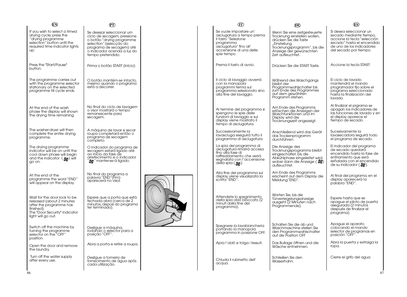 Candy EVOW 4963D-37 User Manual | Page 44 / 53