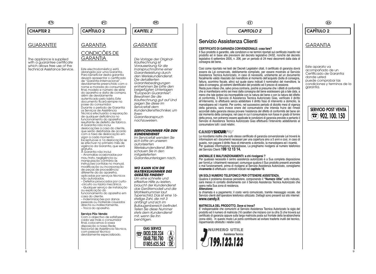 Candy EVOW 4963D-37 User Manual | Page 5 / 53