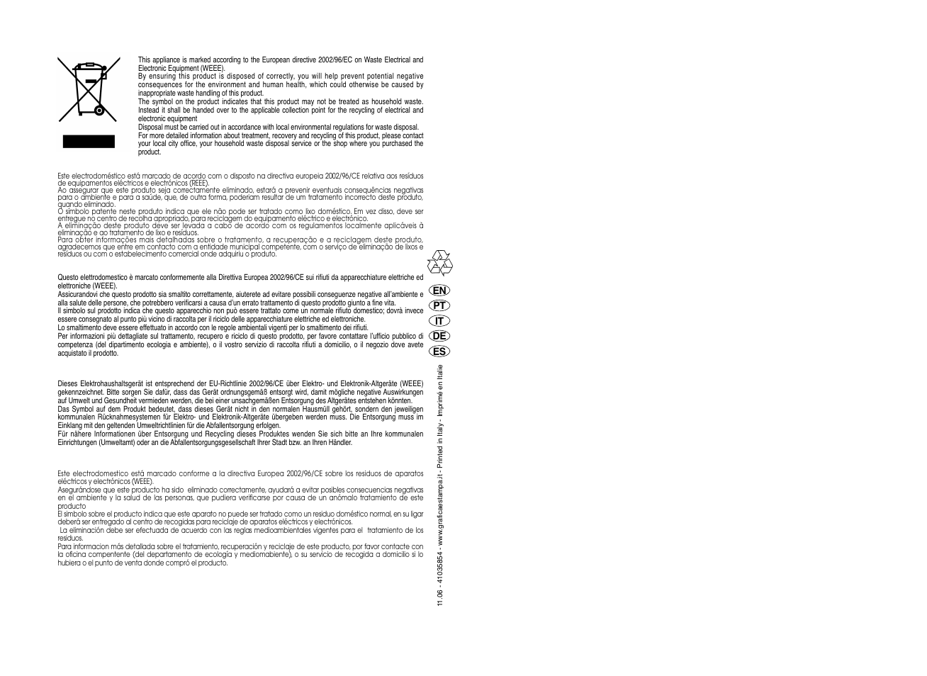 Candy EVOW 4963D-37 User Manual | Page 53 / 53
