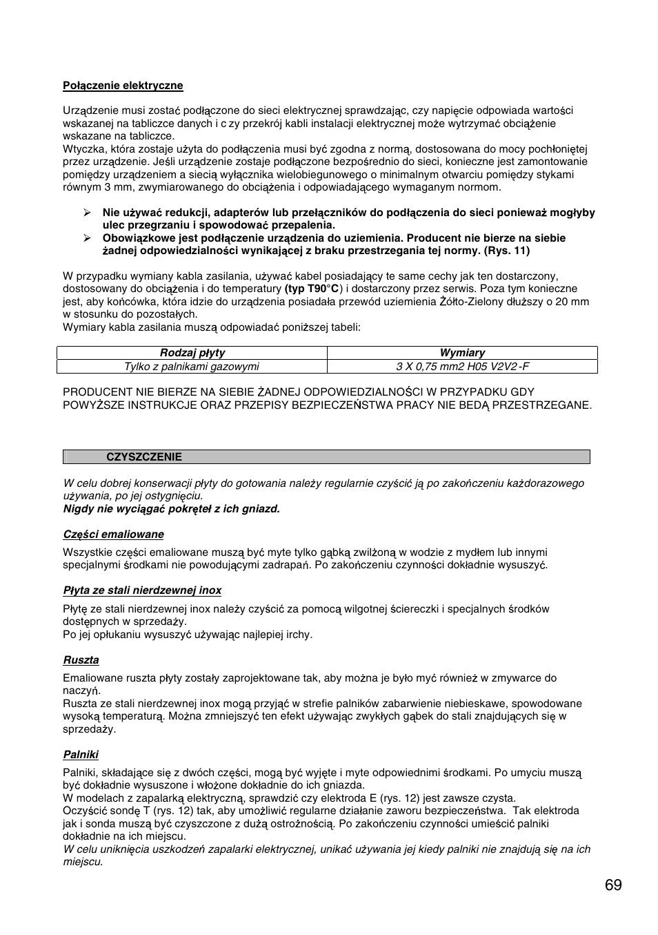 Candy PC PSL 750 SX User Manual | Page 71 / 94