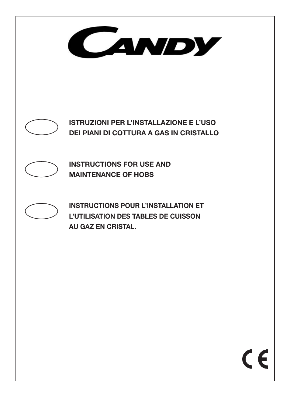 Candy PVTP 750 S X User Manual | 20 pages