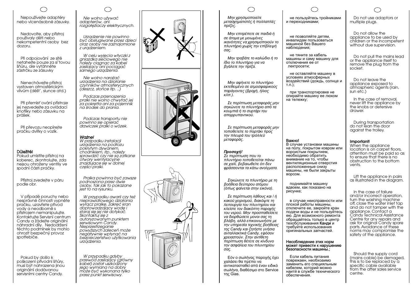 Candy CB 62 T User Manual | Page 7 / 33