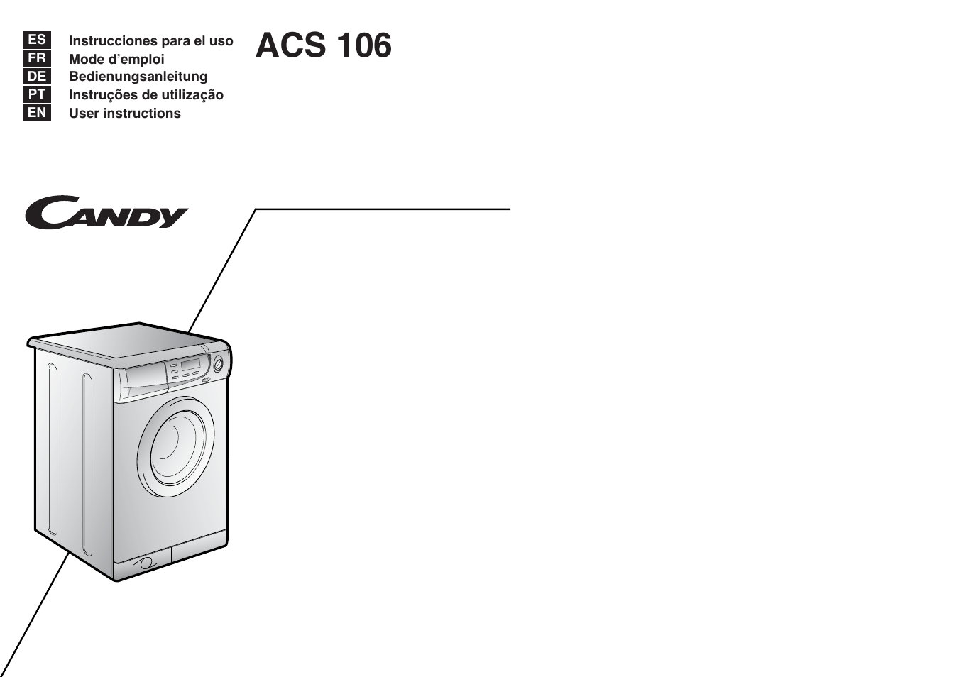 Candy ACTIVA SMART 106 ES User Manual | 37 pages