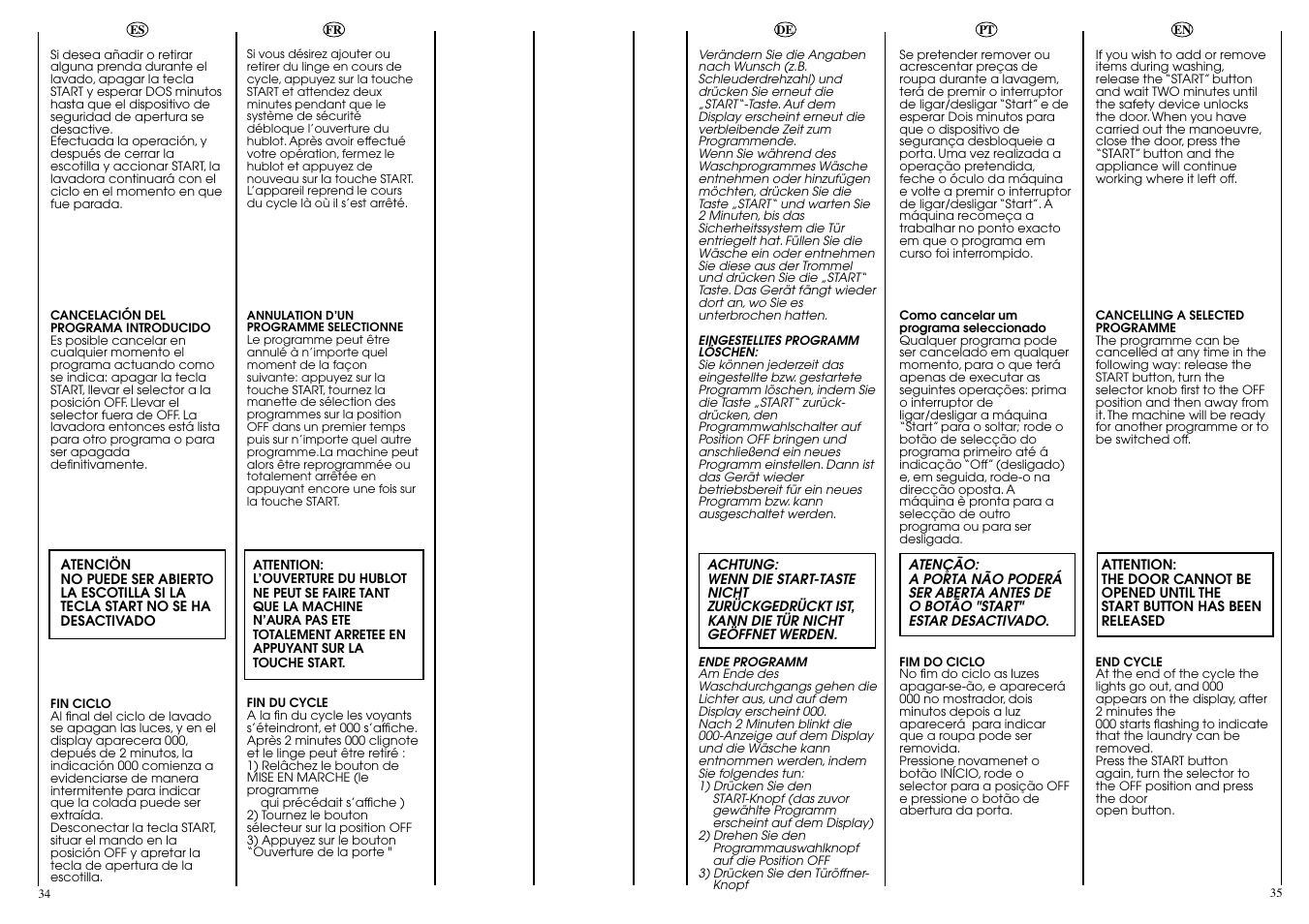 Candy ACTIVA SMART 106 ES User Manual | Page 18 / 37