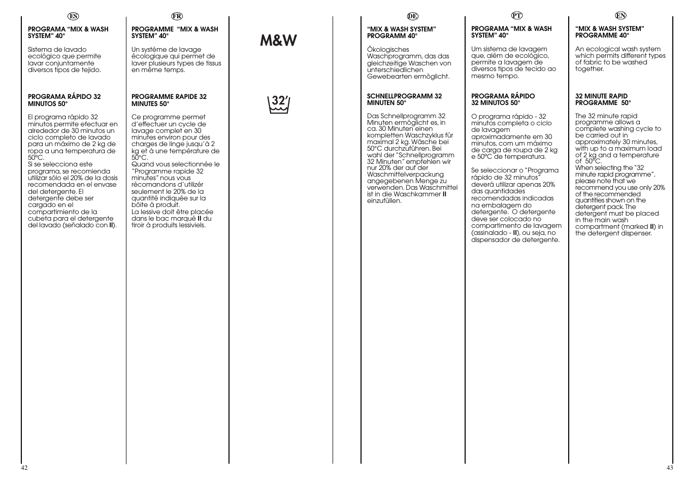 Candy ACTIVA SMART 106 ES User Manual | Page 22 / 37