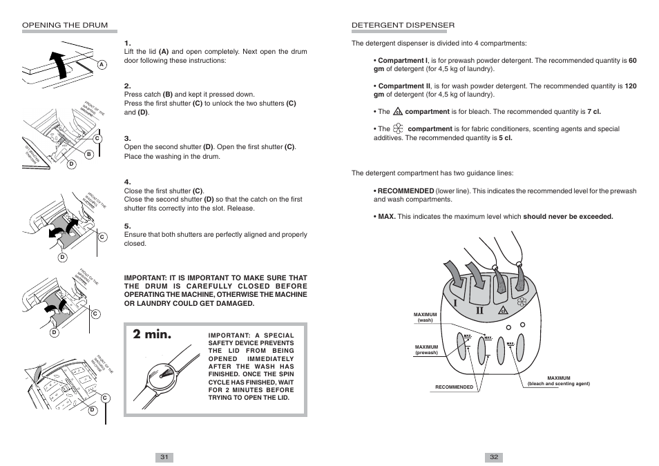 2 min | Candy CTL 85 TV ES User Manual | Page 3 / 6