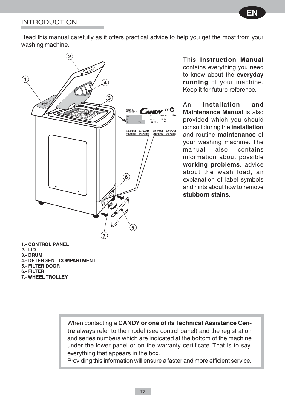Candy LB CTAS 127 AA SY User Manual | 14 pages