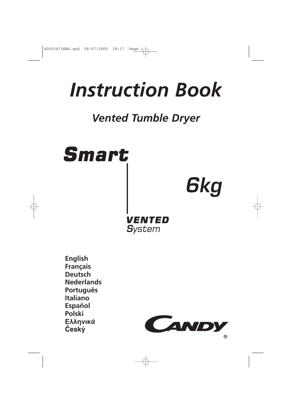 Candy AB CV1 16- SY User Manual | 152 pages