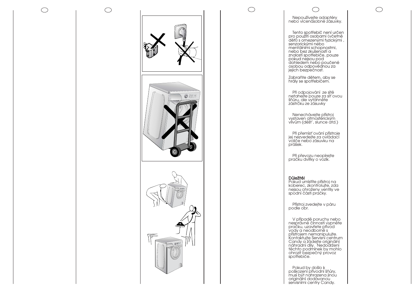 Candy AQUA 800DF-07S User Manual | Page 7 / 41