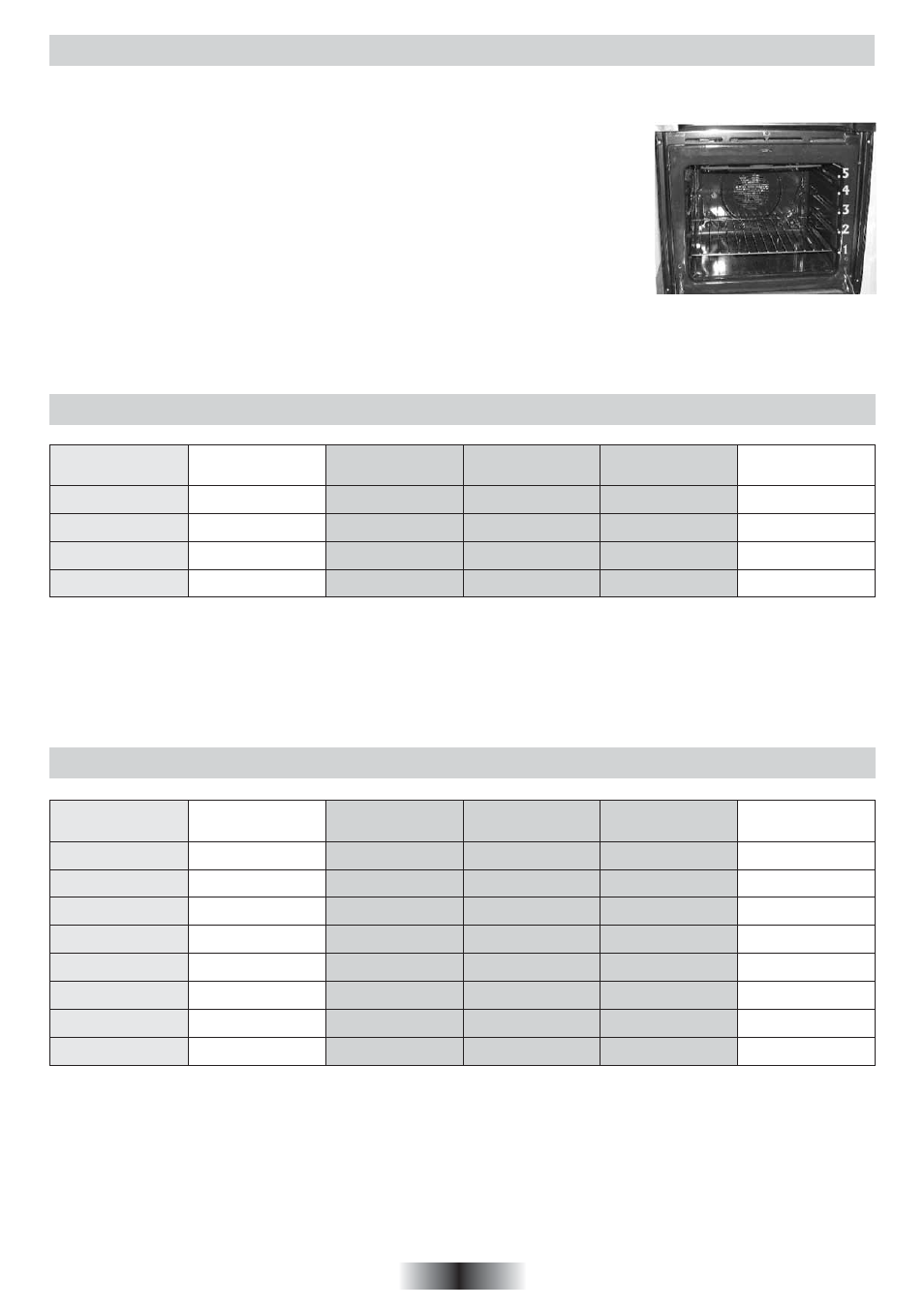 Conselhos de cozedura, Peixes, Legumes - diversos | Candy FO 2D 966 X User Manual | Page 49 / 51