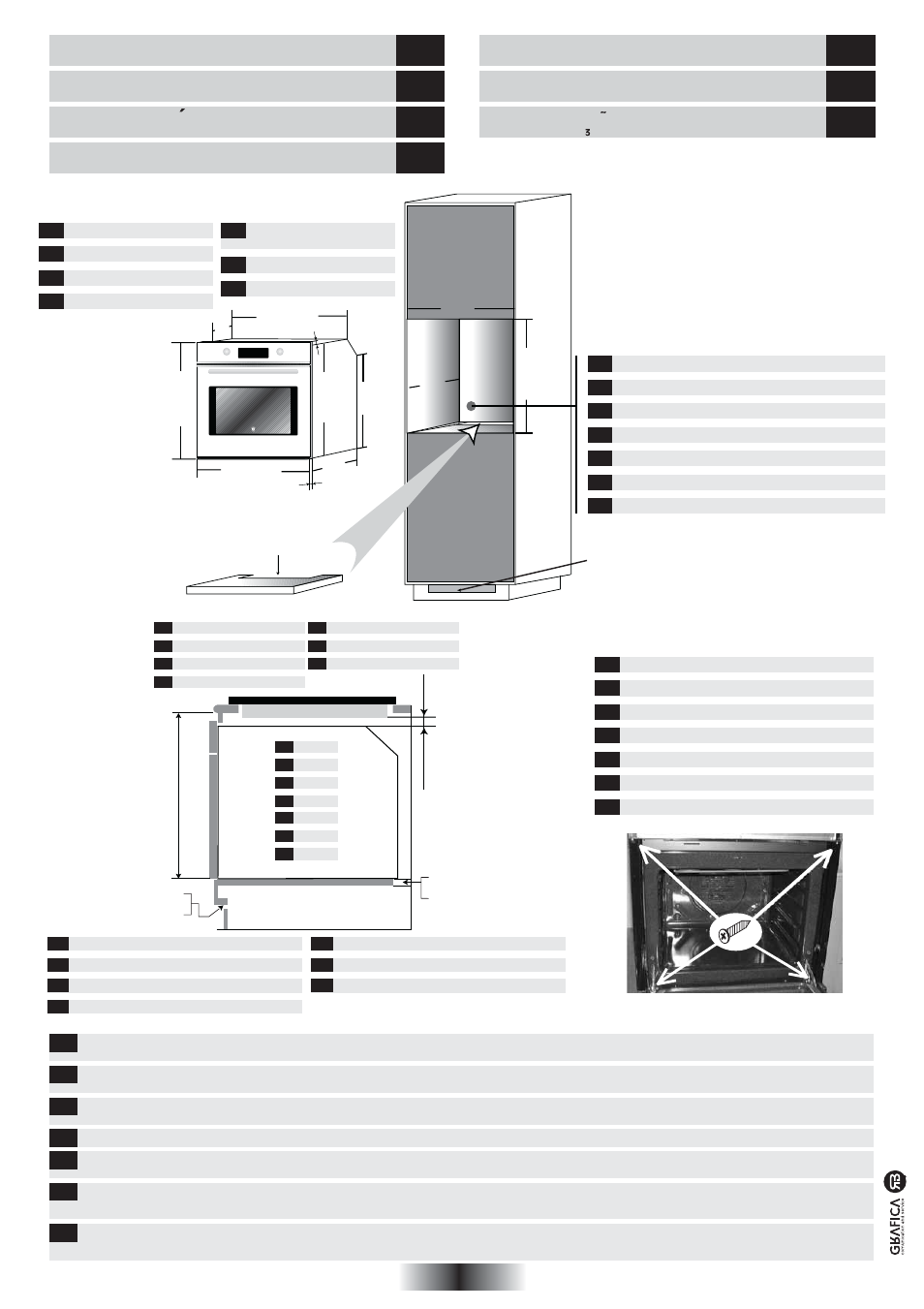 Installazione, It installation de, Installation | Fr instalacao, Pt installation, Gb instalacion, Es installatie | Candy FO 2D 966 X User Manual | Page 51 / 51