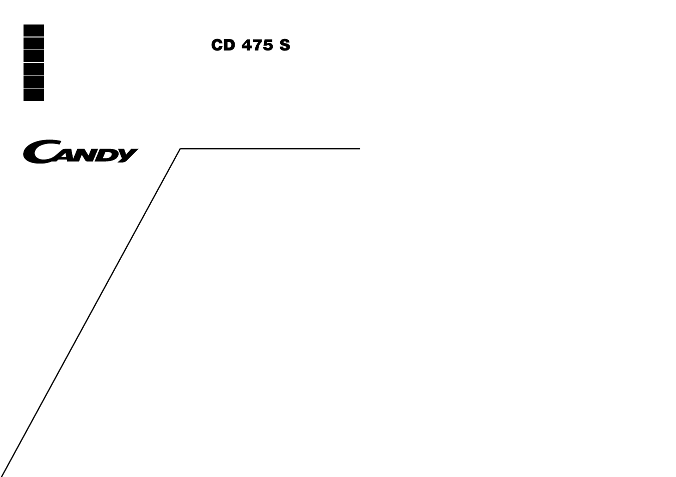 Candy CD 475 S User Manual | 21 pages