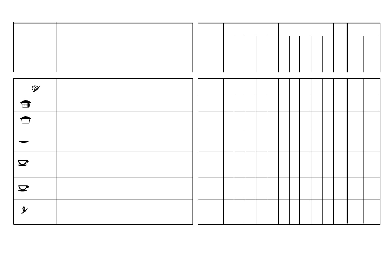 Relacion de los programas | Candy CD 475 S User Manual | Page 13 / 21