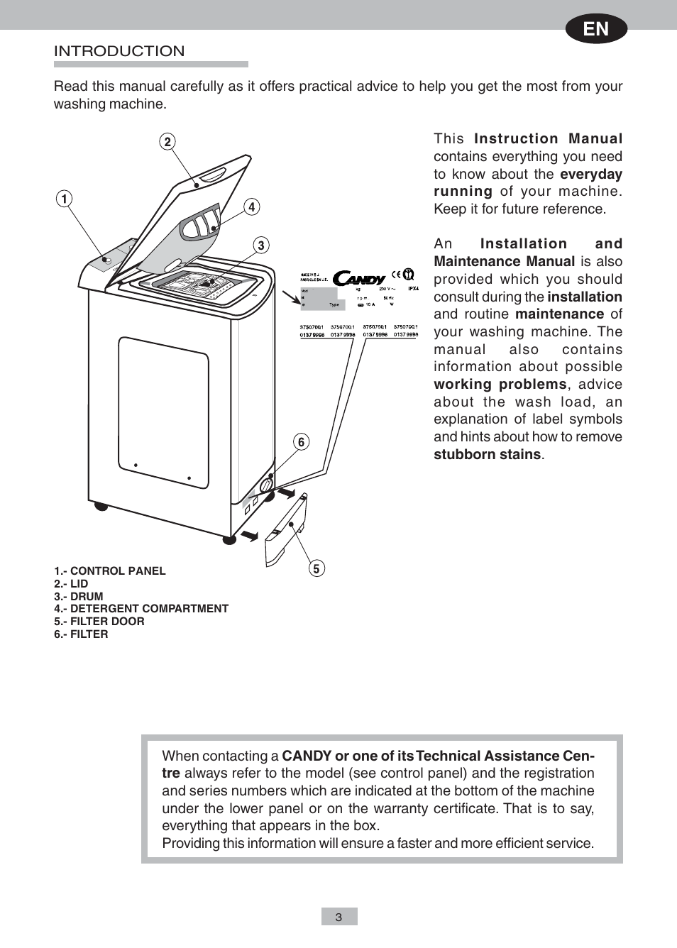 Candy LB CTA104 AA User Manual | 14 pages