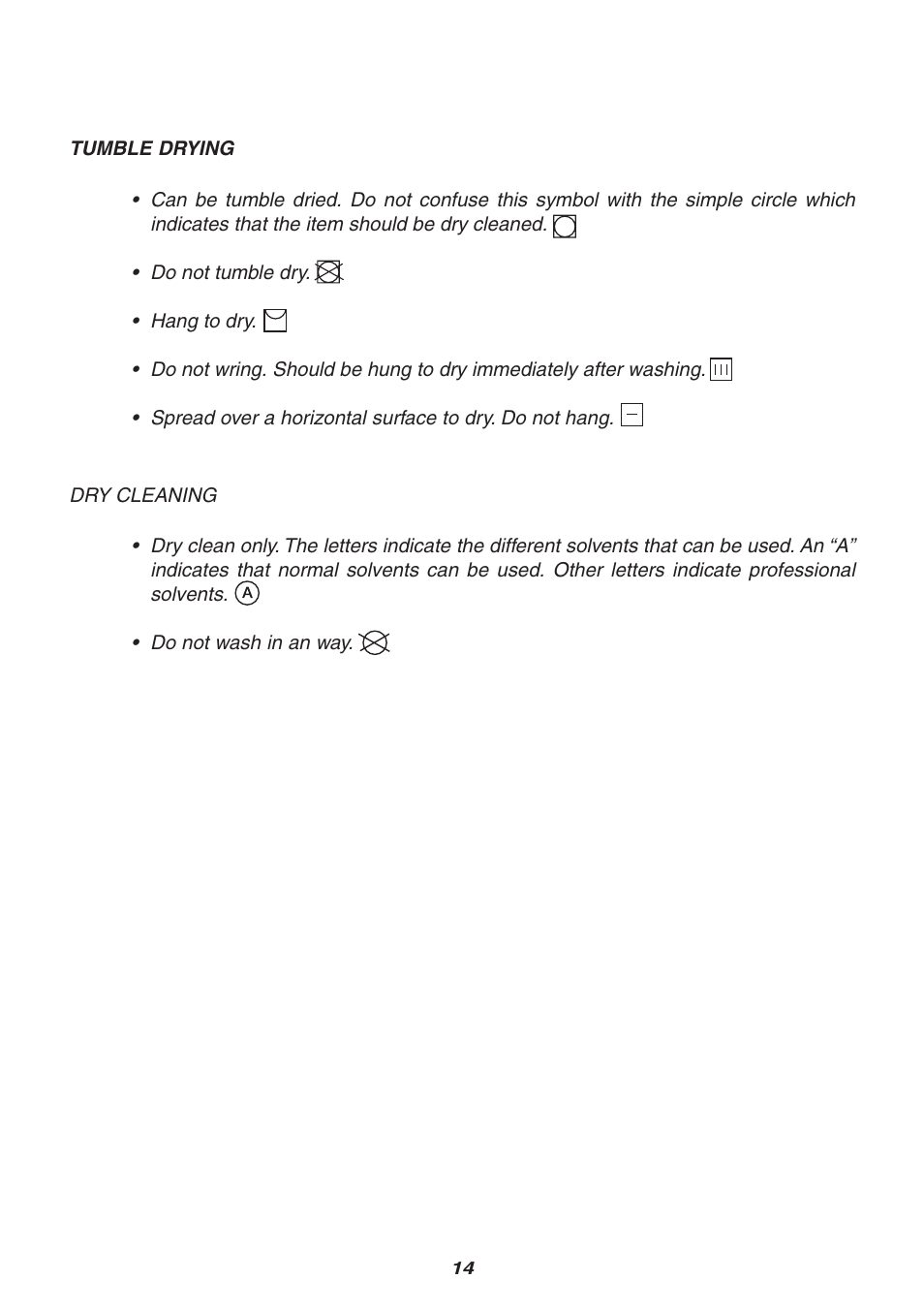 Candy LB CTS 80 SY User Manual | Page 14 / 16
