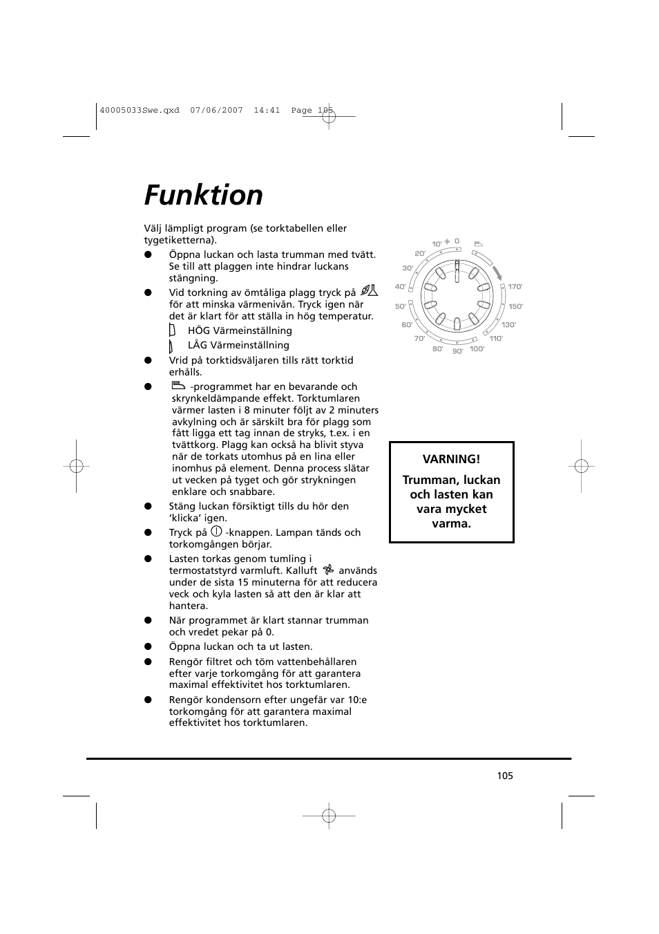 Funktion | Candy GO DC 18-37S User Manual | Page 105 / 220
