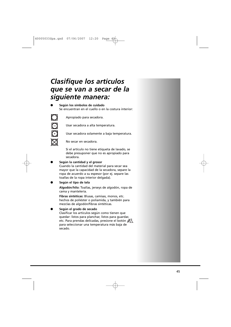 Candy GO DC 18-37S User Manual | Page 45 / 220