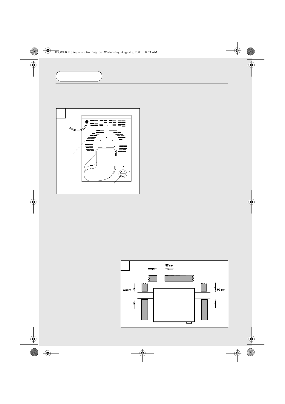 Requisitos de instalación y ventilación, Español | Candy CIV 149 EX User Manual | Page 36 / 100