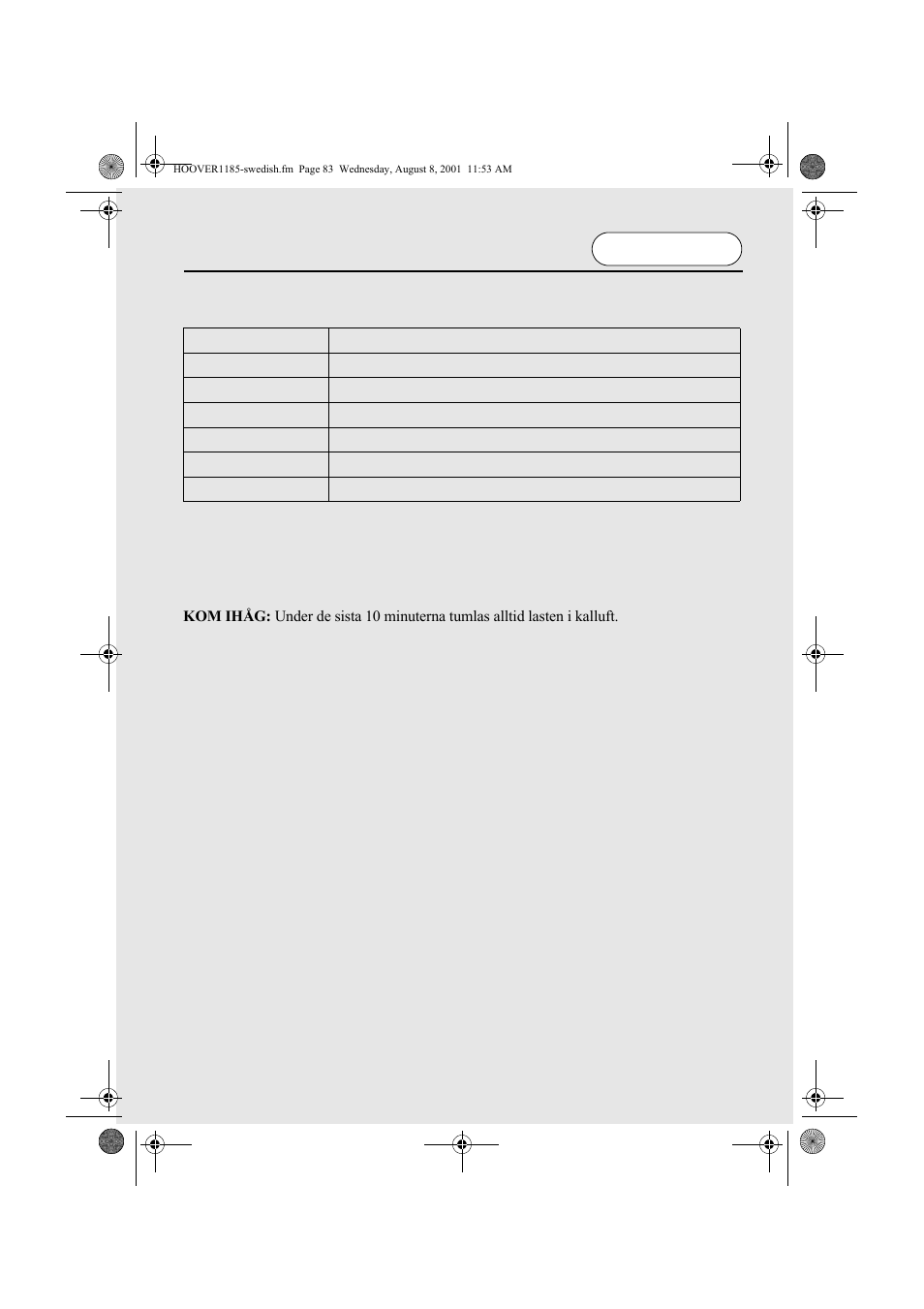 Torkguide | Candy CIV 149 EX User Manual | Page 83 / 100